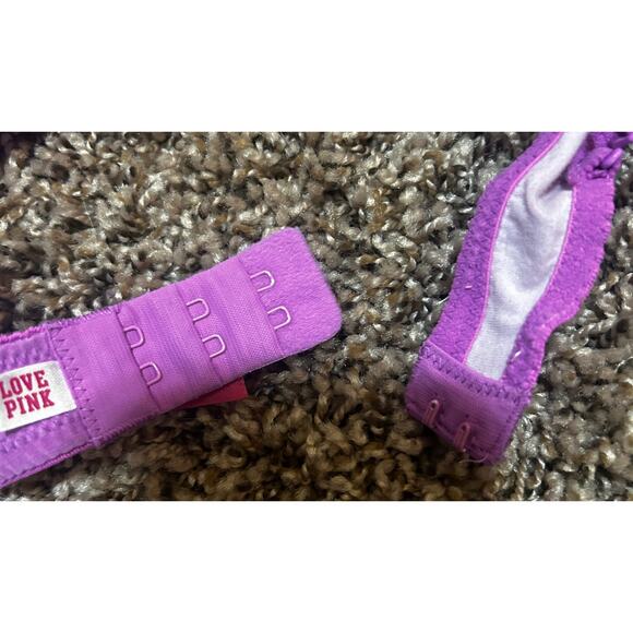 Victoria Secret Pink Convertible Push Up Bra Purple 34B - Picture 3 of 6